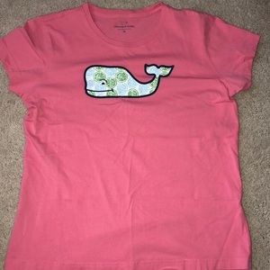pretty pink vineyard vines women style t shirt